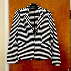 Express Black and White Stretch Blazer